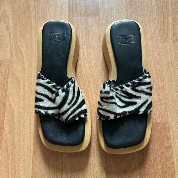 Y2K wooden slides / sandals - Picture 11 of 15